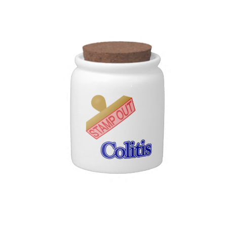 Stamp Out Colitis Candy Jars