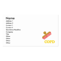 Stamp Out COPD Business Cards