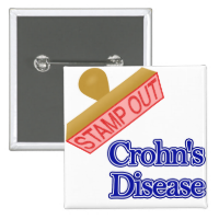 Stamp Out Crohn's Disease Pinback Buttons