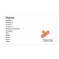 Stamp Out Hernia Business Card Template