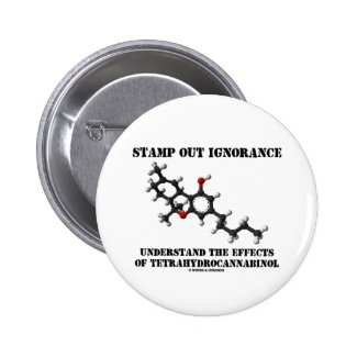 Stamp Out Ignorance Effects Tetrahydrocannabinol Button