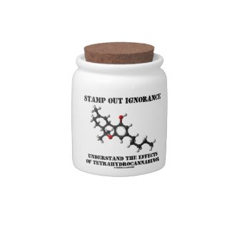 Stamp Out Ignorance Effects Tetrahydrocannabinol Candy Dish
