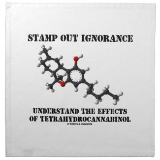 Stamp Out Ignorance Effects Tetrahydrocannabinol Napkins