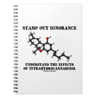 Stamp Out Ignorance Effects Tetrahydrocannabinol Note Books