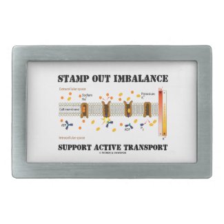 Stamp Out Imbalance Support Active Transport Rectangular Belt Buckles