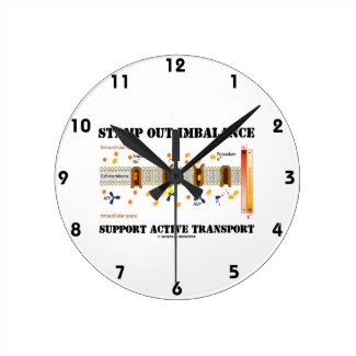 Stamp Out Imbalance Support Active Transport Wallclock