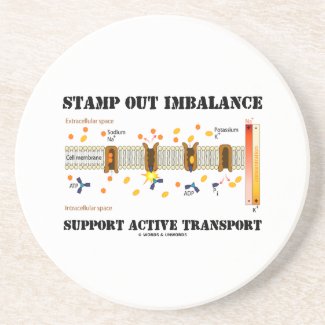 Stamp Out Imbalance Support Active Transport Drink Coasters