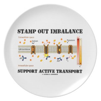 Stamp Out Imbalance Support Active Transport Party Plates