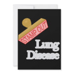 Stamp Out Lung Disease Personalized Invitation