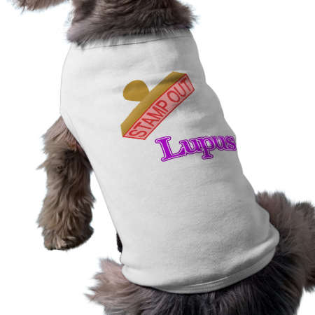 Stamp Out Lupus purple Dog Tee Shirt Stamp Out Lupus purple Dog Tee Shirt