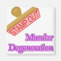 Stamp Out Macular Degeneration Refrigerator Magnets