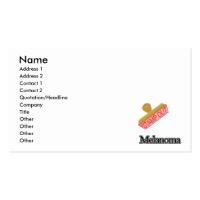 Stamp Out Melanoma Business Cards