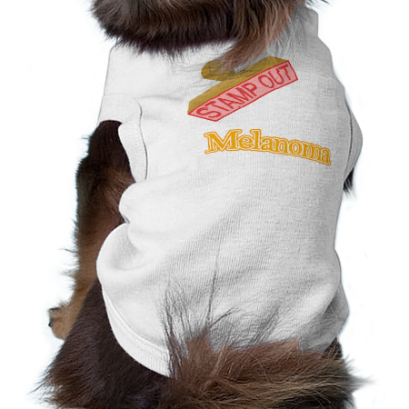 Stamp Out Melanoma orange Pet Tee Stamp Out Melanoma orange Pet Tee