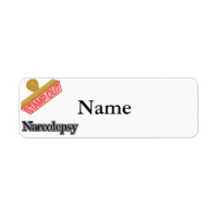 Stamp Out Narcolepsy Return Address Labels