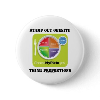 Stamp Out Obesity Think Proportions (MyPlate) button