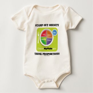 Stamp Out Obesity Think Proportions (MyPlate) shirt