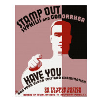 Stamp Out Poster posters by retroz Stamp Out Poster posters