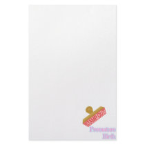 Stamp Out Premature Birth Customized Stationery