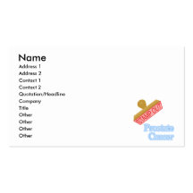 Stamp Out Prostate Cancer Business Card Template
