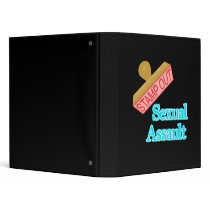 Stamp Out Sexual Assault Vinyl Binder