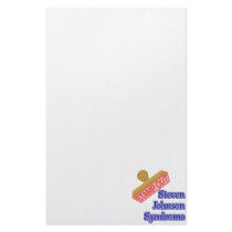 Stamp Out Steven Johnson Syndrome Personalized Stationery