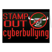 Stamp Out Stop Cyberbullying Greeting Cards