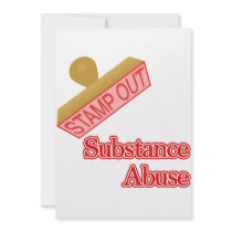 Stamp Out Substance Abuse Personalized Announcement