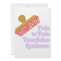 Stamp Out Twin to Twin Transfusion Syndrome Personalized Invitations