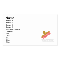 Stamp Out VACTERL Business Card Templates