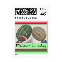 Stamp Puns Melons Melon-choly Melancholy missing U