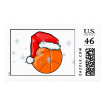 Stamp - Santa Basketball