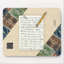 Stamp Scrapbook Mousepad by Mousefx Stamp Scrapbook Mousepad