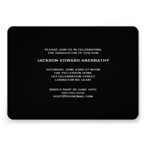 Stamp Style Photo Graduation Party Invitation