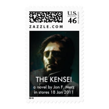 stamp, THE KENSEI, a novel by Jon F. Merzin sto...