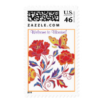 Stamp. Ukrainian flowers
