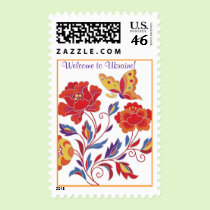Stamp. Ukrainian flowers