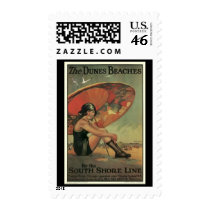 Stamp-Vintage Chicago Travel Art-3