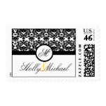 stamp wedding black gold fancy classic chic