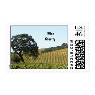 Stamp-Wine Country in August stamp