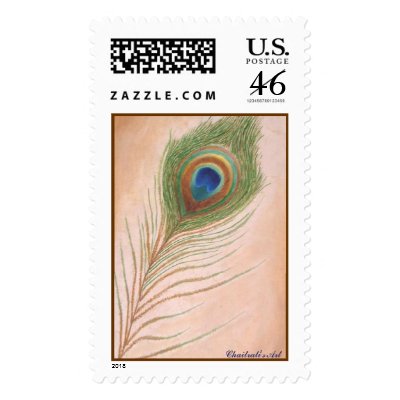 Stamp with a peacock feather by write2chinu