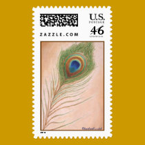 Stamp with a peacock feather by write2chinu Stamp with a peacock feather