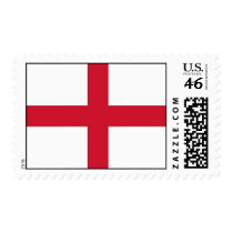 Stamp with Flag of England