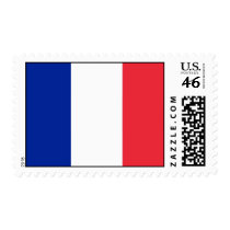 Stamp with Flag of France