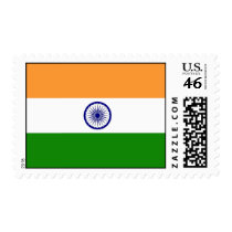 Stamp with Flag of India