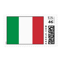 Stamp with Flag of Italy