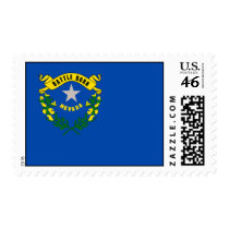 Stamp with Flag of Nevada, U.S.A.
