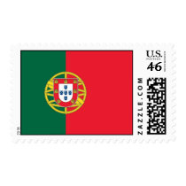 Stamp with Flag of Portugal