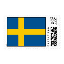 Stamp with Flag of Sweden