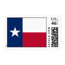 Stamp with Flag of Texas, U.S.A.