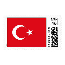 Stamp with Flag of Turkey